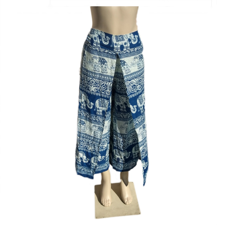 Boho Printed Pants Wide Legs